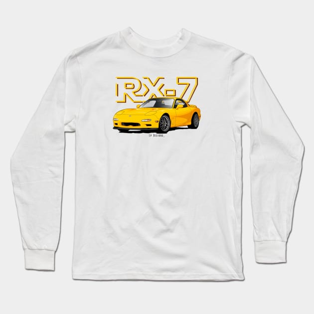 Rx-7 Long Sleeve T-Shirt by LpDesigns_